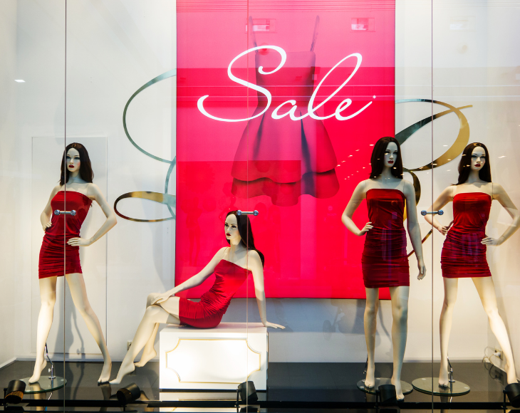 Manichini per saldi e promozioni